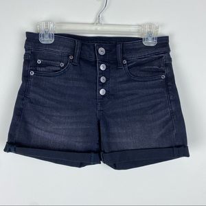 American Eagle button Fly next level stretch shorts size 2